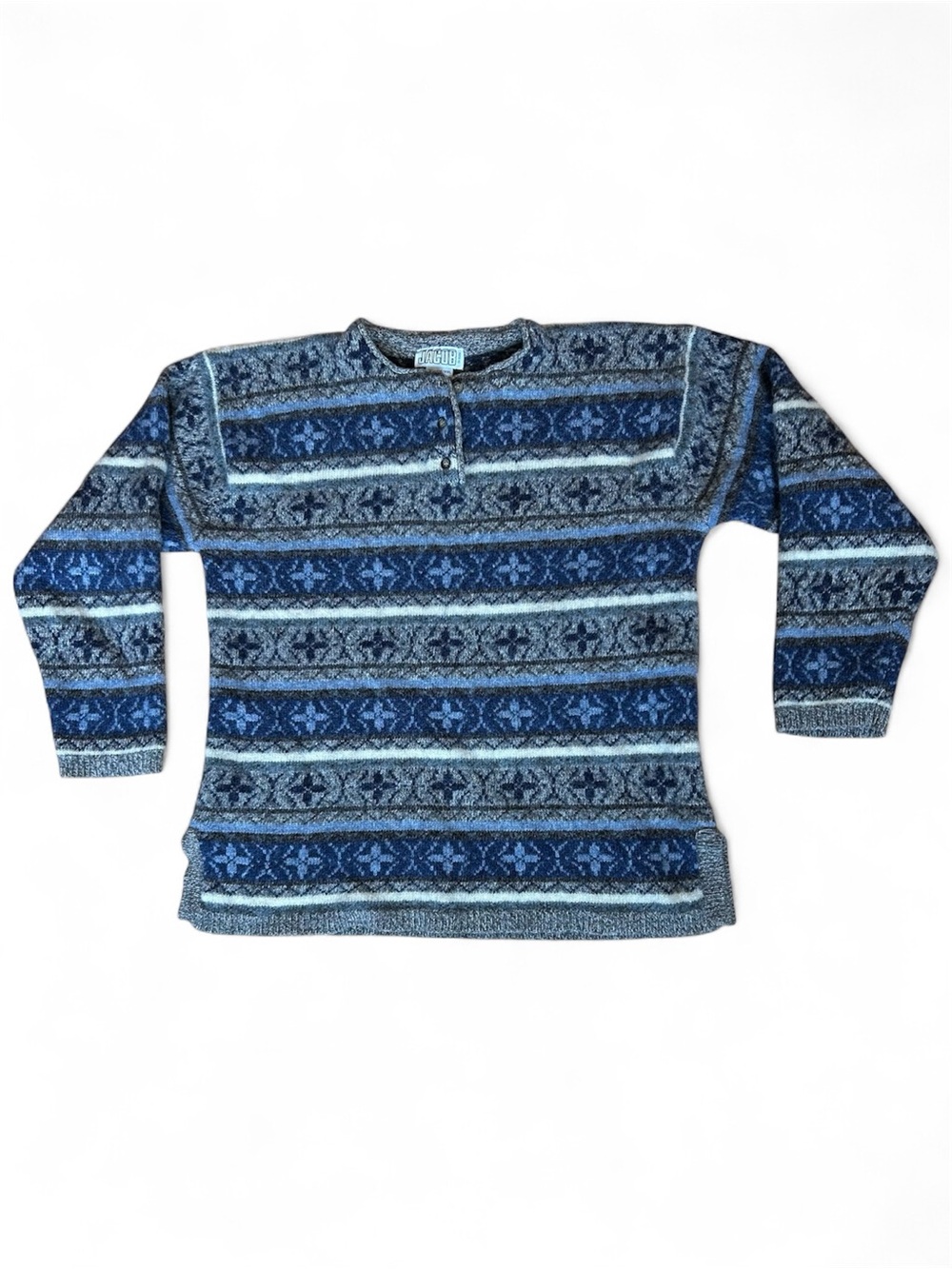 Jacob 🇨🇦 100% Wool Y2K Nordic Fair Isle Sweater